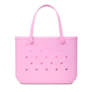 Vibrant Original Bogg Bag - Cut Out Heart Pink Taffy