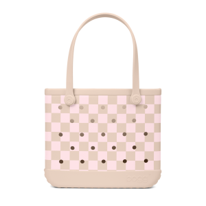 Baby Bogg Bag - Checkered Linen/ Pink Marshmallow - Collection Premium Collection Edition