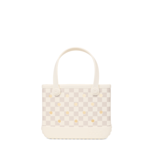 Exclusive Bitty Bogg Bag - Checkered Coconut/Mushroom - Exclusive Edition Artisan Series