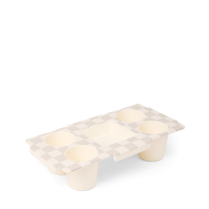 Luxury Top o' the Bogg to Ya - Checkered Coconut/Mushroom